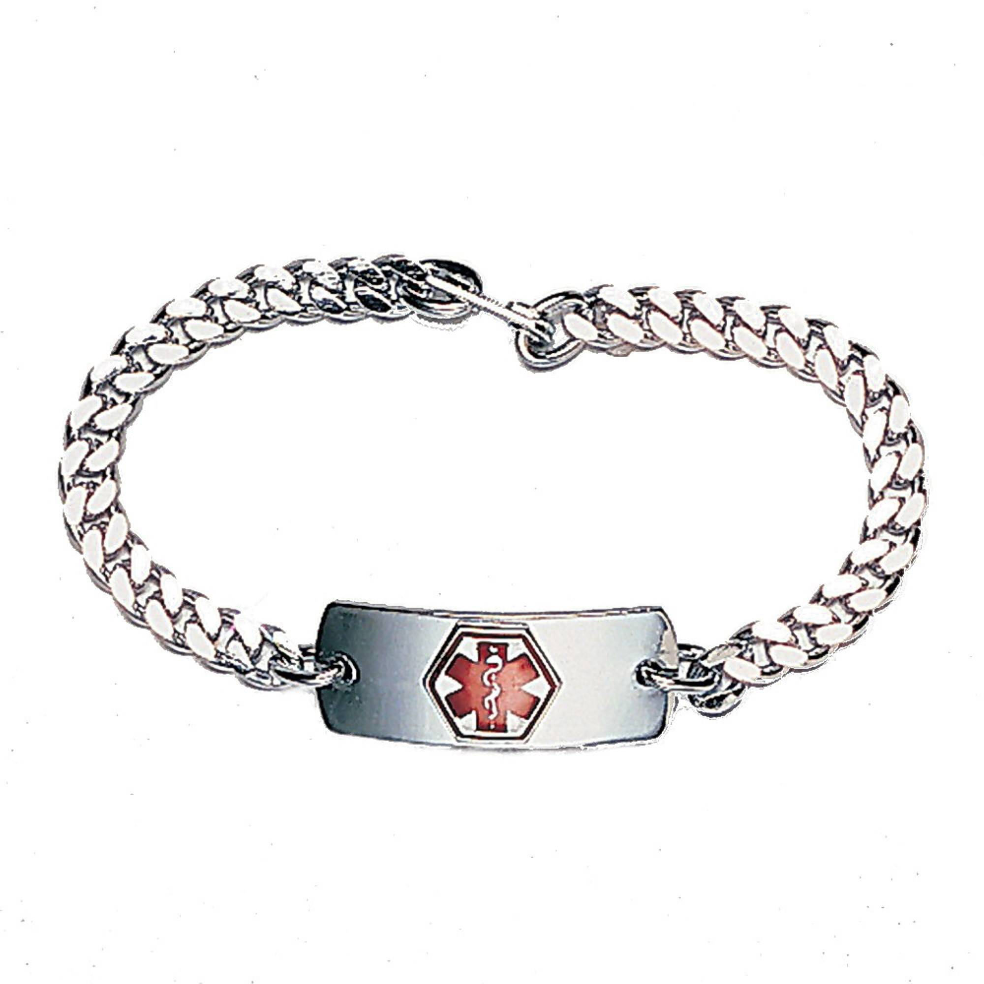 EZY DOSE EMERG ALERT BRACELET ID STAINLESS STEEL MEDICAL EQUIPMENT